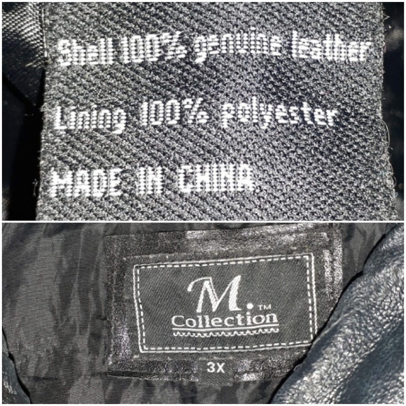 M Collection Leather Jacket - Picture 7 of 7